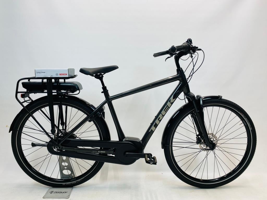TREK District+ Ebike herenfiets L-57cm – Accu 500WH, Ophalen of Verzenden, Zo goed als nieuw, Overige merken, Versnellingen