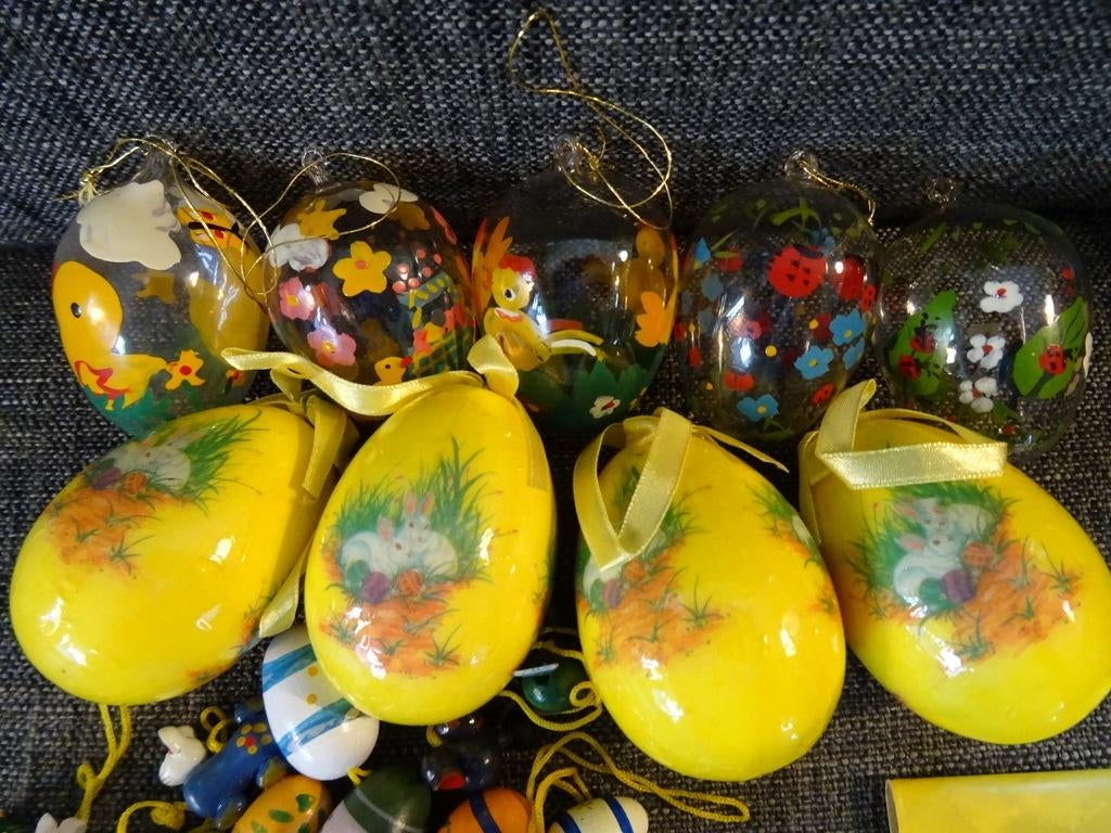 Curiosa Pasen paasdecoratie paaseieren paasversiering 1980, Ophalen of Verzenden, Zo goed als nieuw, Onbekend, Nvt