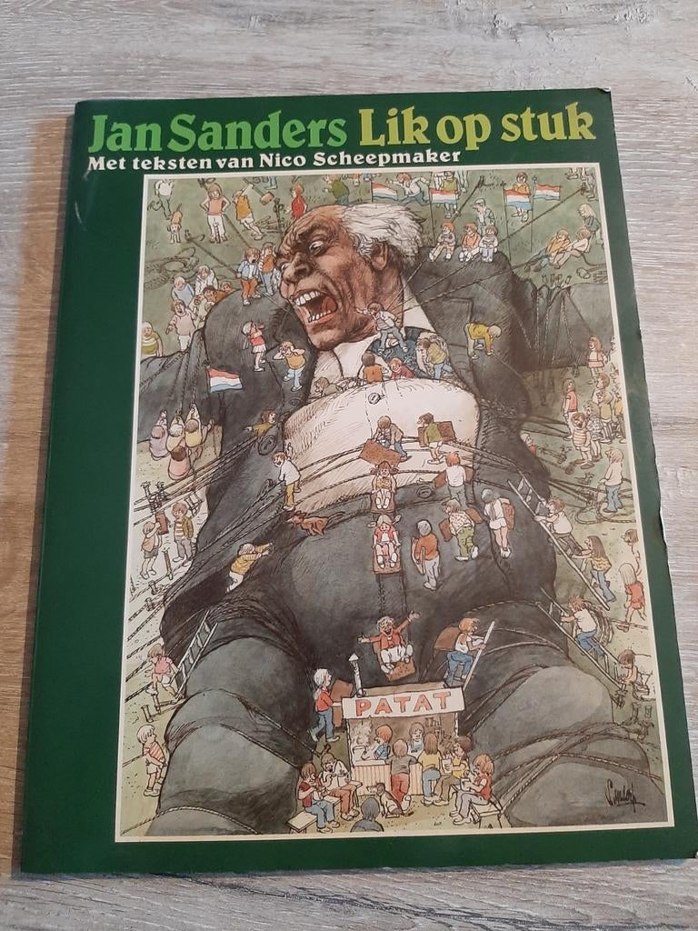 Jan Sanders Lik op stuk - Tekeningen met teksten, Ophalen of Verzenden, Gelezen