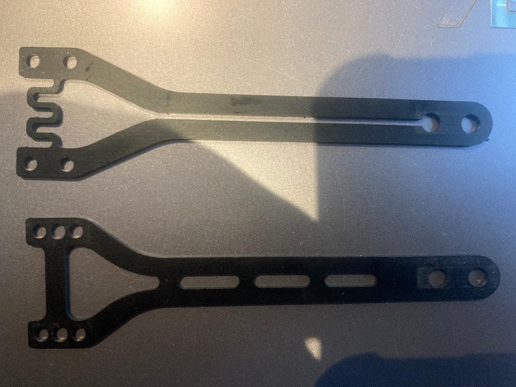 Xray X4 top decks glass fiber, Elektro, Ophalen of Verzenden, Zo goed als nieuw, Schaal 1:10