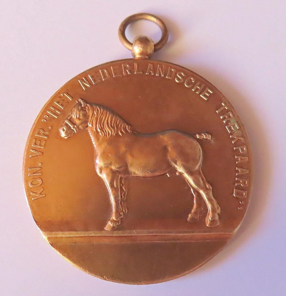 Medailles HET NEDERLANDSCHE TREKPAARD /per stuk incl , zie, Verzenden, Overige materialen, Nederland