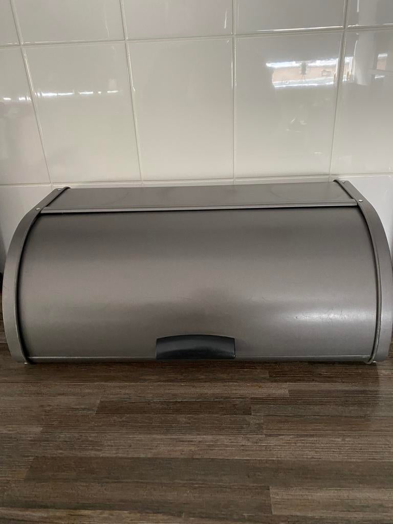 Brabantia broodtrommel antraciet, Ophalen, Zo goed als nieuw