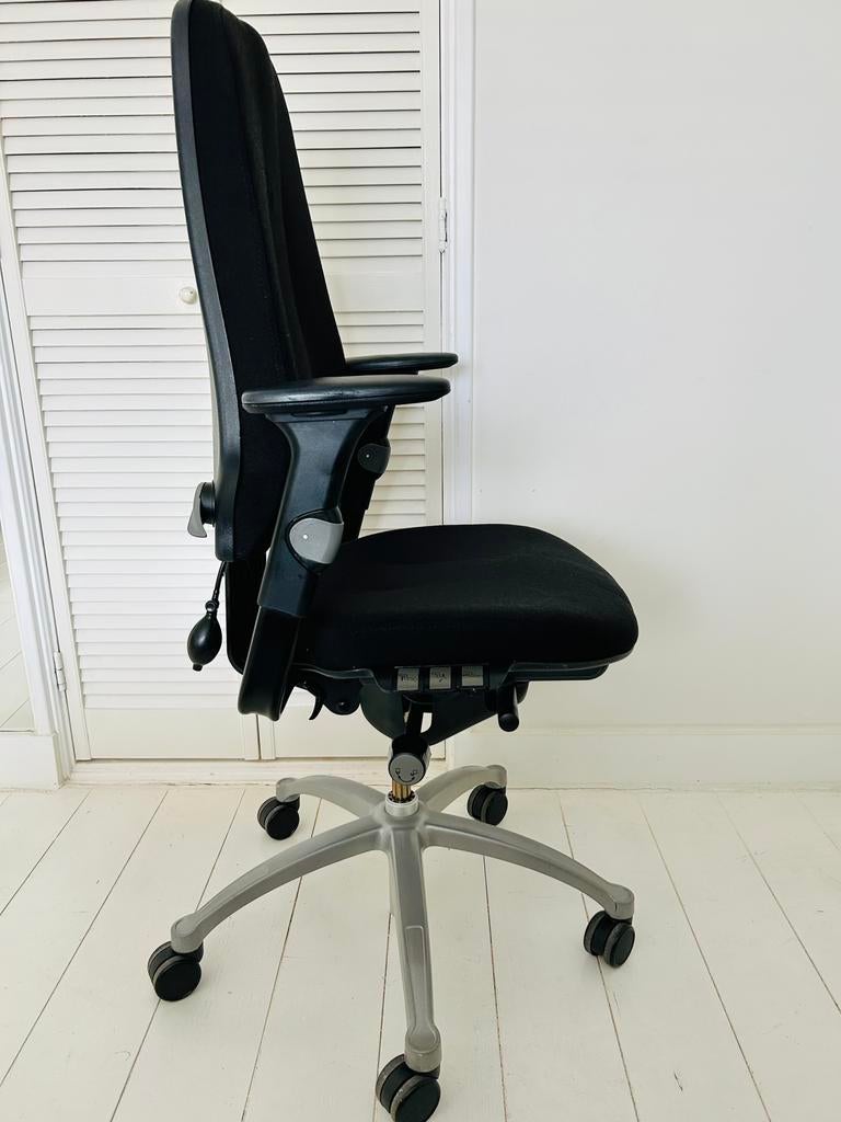 Ergonomische RH LOGIC 400 Bureaustoel 24 UUR in NIEUWSTAAT!!, Gaming bureaustoel, Zwart, Ophalen of Verzenden, Zo goed als nieuw