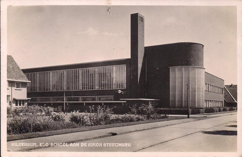 Ulo School Simon Stevijnweg - Hilversum - oude kaart[15453], Verzenden, 1940 tot 1960, Ongelopen, Utrecht
