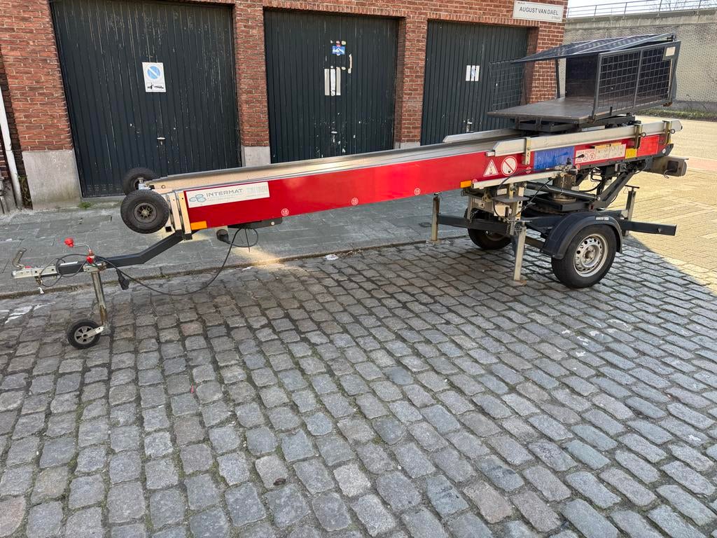 Ladderlift aanhangwagen Paus 2017 - 18m hoog, z.g.a.n., Ophalen of Verzenden, Zo goed als nieuw