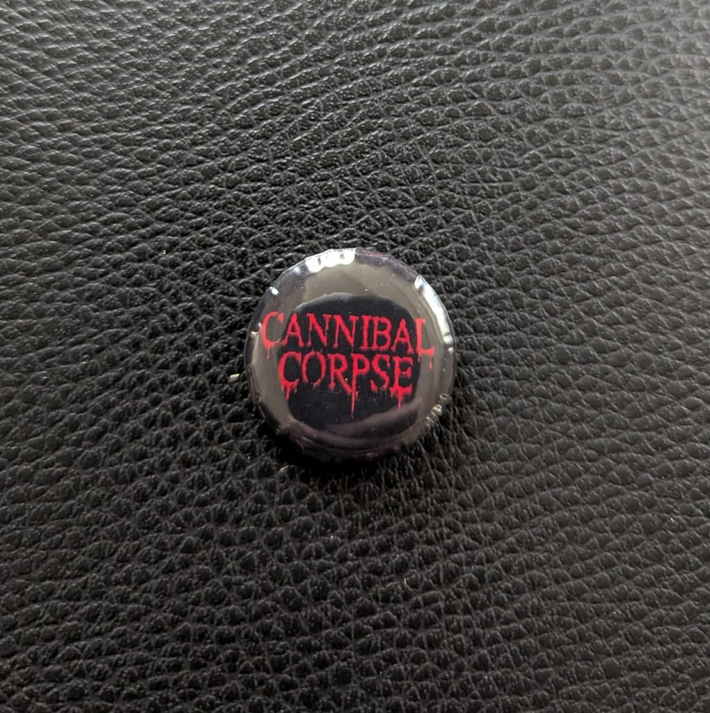 Cannibal Corpse – 25 mm button – Zwart/Rood, Ophalen of Verzenden, Nieuw