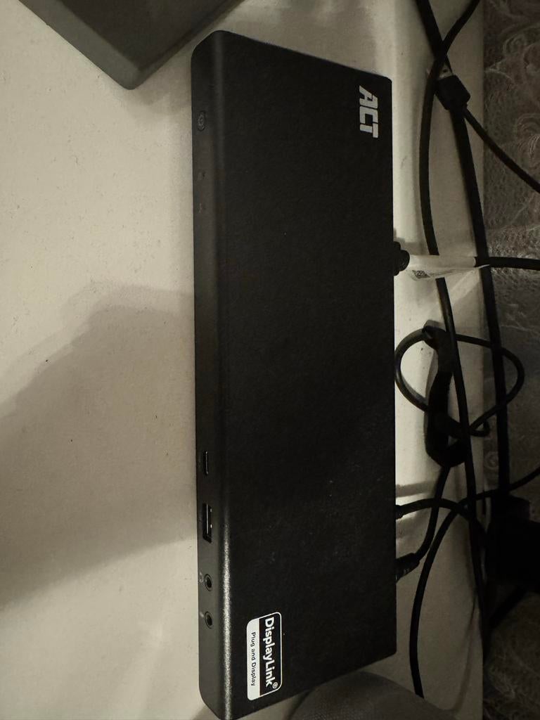 ACT USB-C Triple 4K Docking Station DisplayLink HDMI USB, Computers en Software, Dockingstations, Gebruikt, Docking station, Laptop