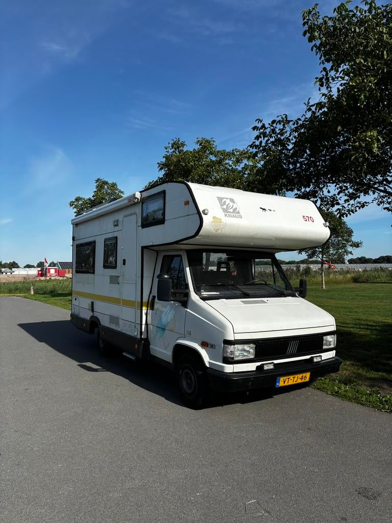 Fiat Ducato camper Knaus opbouw 1992, Alkoof, Fiat, Treinzit, Particulier