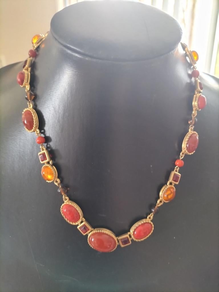 Prachtige vintage Monet ketting., Sieraden, Tassen en Uiterlijk, Antieke sieraden, Verzenden, Overige materialen, Ketting