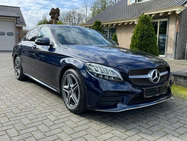 Mercedes-Benz C-klasse 200 d AMG LINE NAVI CAMERA LED, Automaat, Blauw, Mercedes-Benz, Diesel