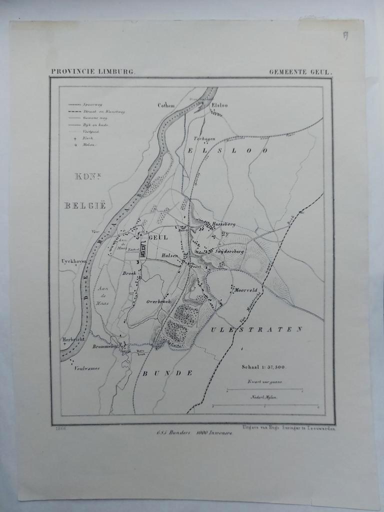 19 / Geul Moorveld Cothem Elsloo Brommelen  van J. Kuyper, Ophalen of Verzenden