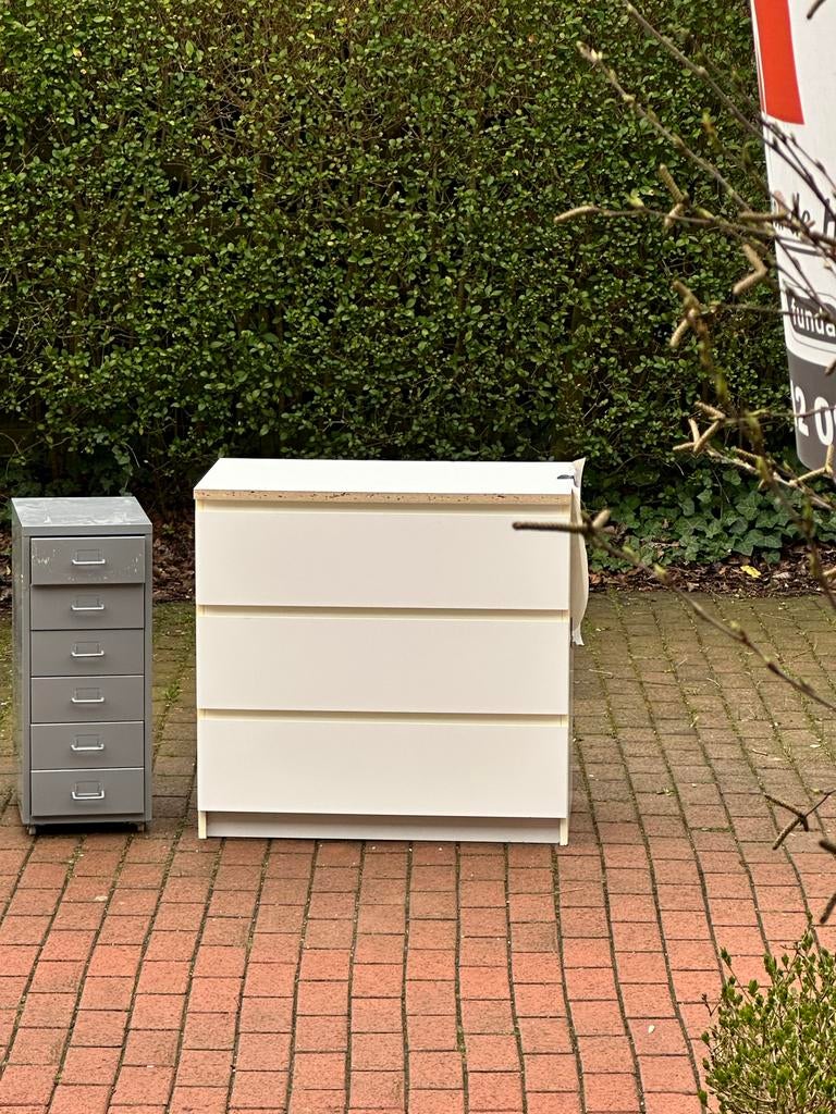 GRATIS Ikea ladekast wit en meer, Huis en Inrichting, Ophalen, Gebruikt, 50 tot 100 cm, 3 of 4 laden