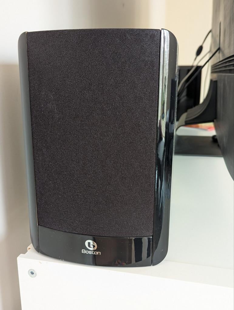 2 Boston Acoustics A25 stereo speakers, JBL, Ophalen of Verzenden, Zo goed als nieuw, 120 watt of meer