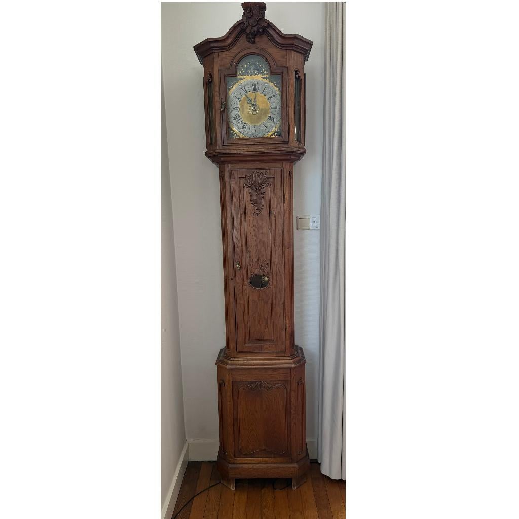 Antieke Limburgse staande klok – werkend en compleet, Antiek en Kunst, Ophalen