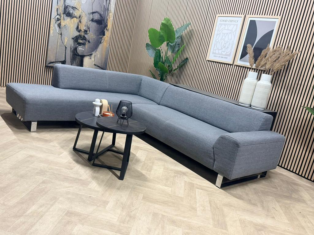 ZGAN Montel Frisco Design Hoekbank - Grijs - 287 x 230