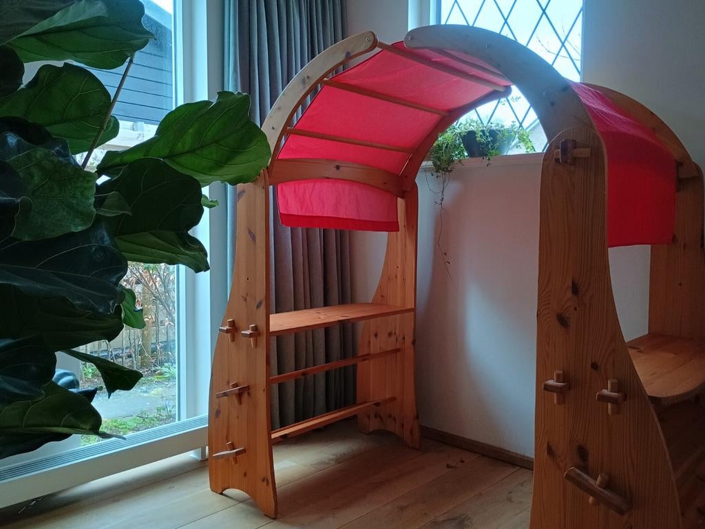 Grenen playstand speelmeubel, Montessori, Waldorf, Kinderen en Baby's, Speelgoed | Overig, Gebruikt, Jongen of Meisje, Ophalen