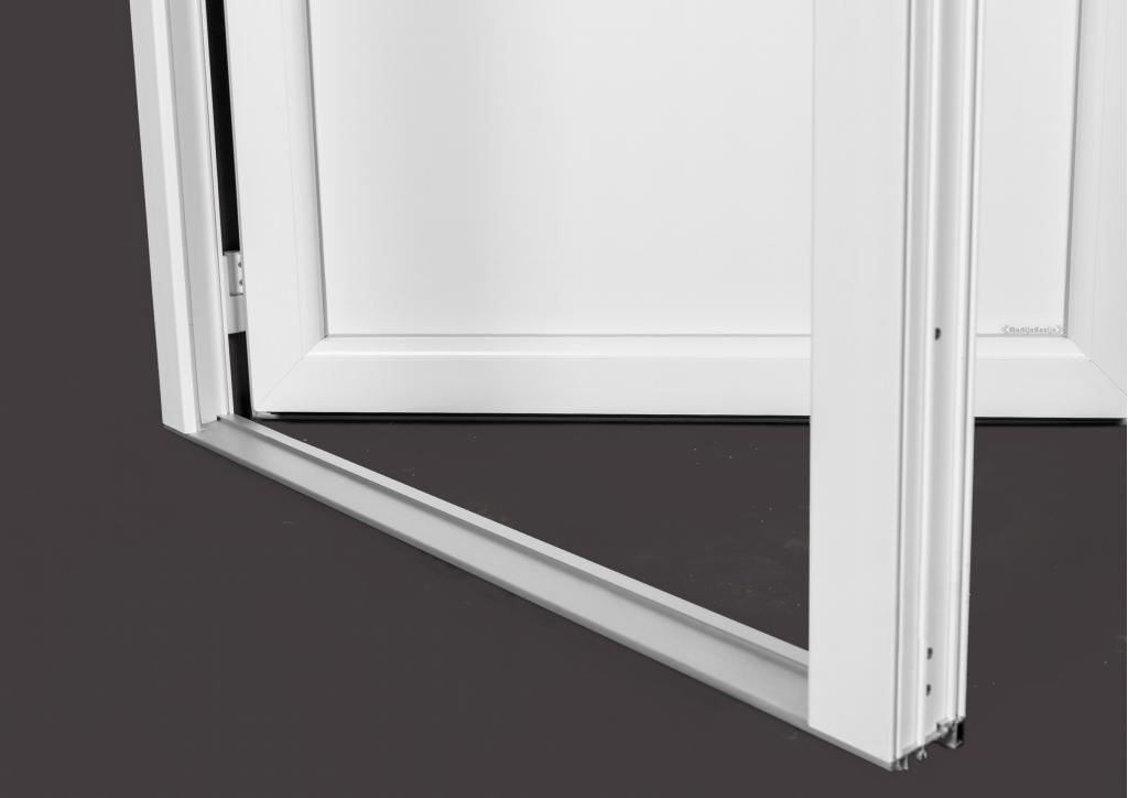 Buitendeur 1/2 glas basic b90 x h190 RAL 9016, Doe-het-zelf en Verbouw, Deuren en Horren, Niet ingevuld, Kunststof, 80 tot 100 cm