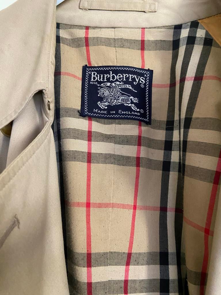 Burberry's vintage regenjas dames maat 38/40, Ophalen of Verzenden, Gedragen, Maat 38/40 (M), Beige