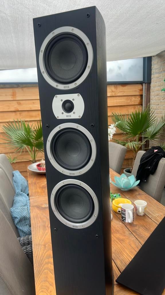 Heco Victa Prime 702 luidsprekers, Audio, Tv en Foto, Luidsprekers, Gebruikt, Front, Rear of Stereo speakers, 120 watt of meer