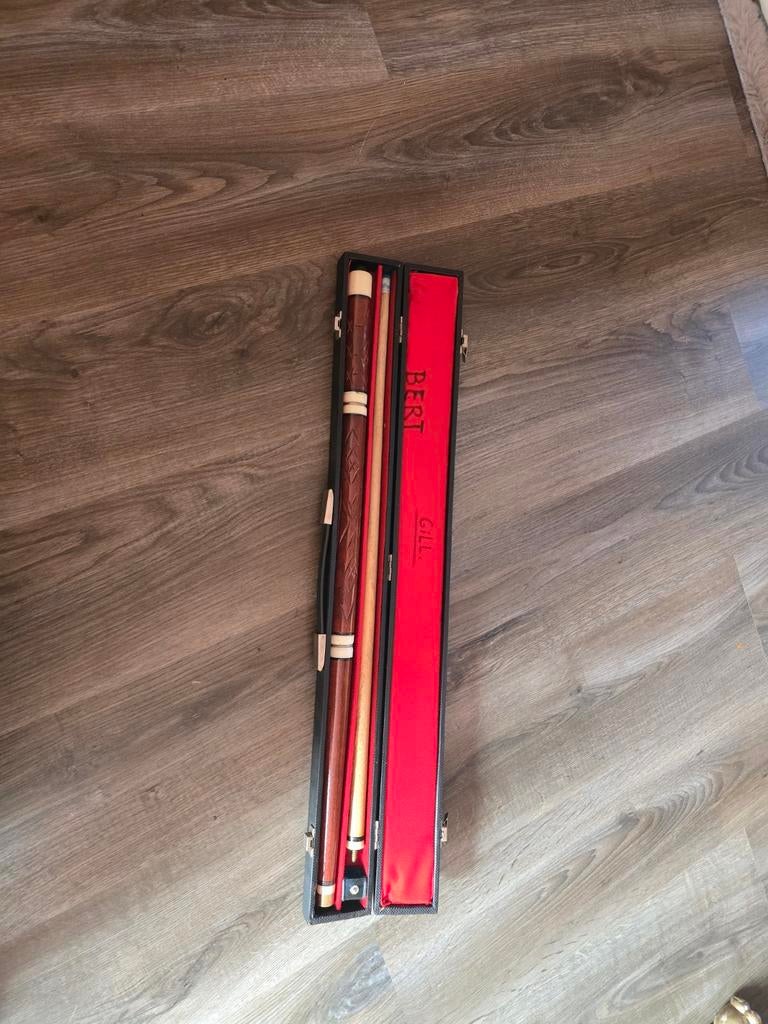 Biljart keu in koffer, Ophalen of Verzenden, Gebruikt, Keu of Ballen