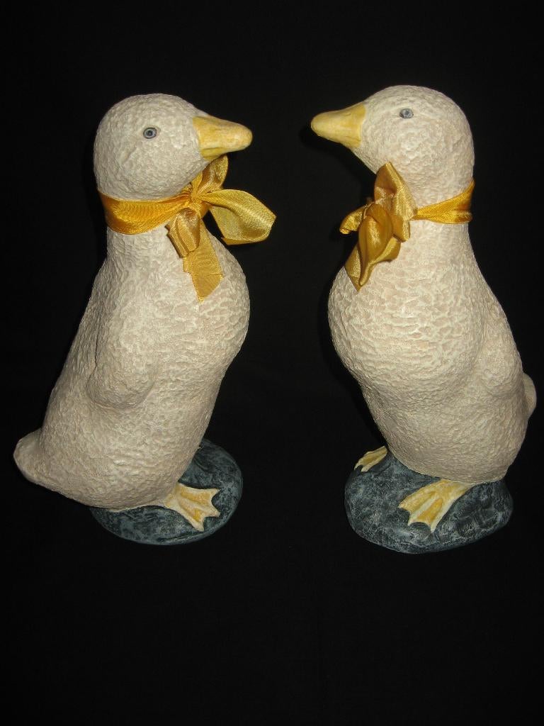 Ganzen beeld, Ophalen of Verzenden, Zo goed als nieuw, Dierenbeeld