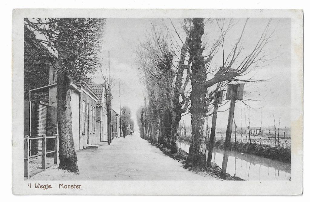 Monster, 't Wegje, Verzamelen, Ansichtkaarten | Nederland, Ophalen of Verzenden, Voor 1920, Gelopen, Zuid-Holland