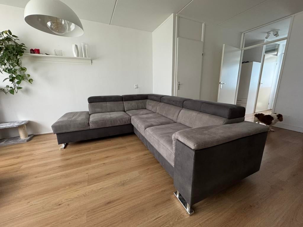 Prachtige Seat and Sofas Hoekbank met Slaapfunctie (Zgan!), Ophalen, Zo goed als nieuw, Stof