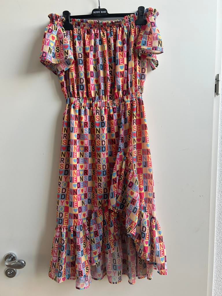 DENNY ROSE offshoulder jurk mt 38, Maat 38/40 (M), Italie, -, Verzenden