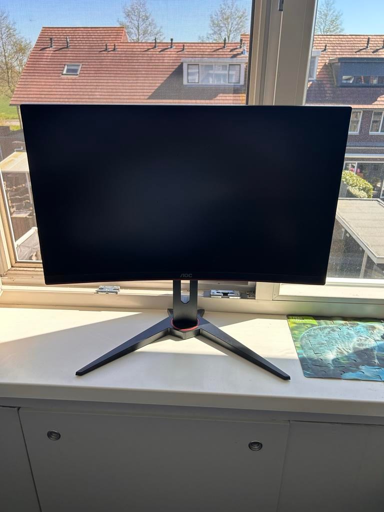 AOC Curved Gaming monitor 24 inch 144 Hz, Computers en Software, Monitoren, IPS, 101 t/m 150 Hz, Full HD, Zo goed als nieuw