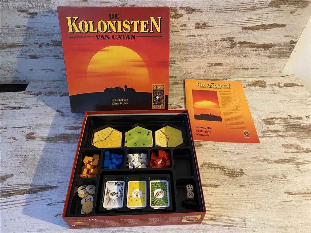 Kolonisten van Catan basisspel houten editie [s96], Verzenden, Zo goed als nieuw