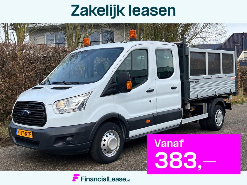 Ford Transit 350 2.2 125PK DC driezijdige kipper | dubbelluc, 13 km/l, Euro 5, Gebruikt, 4 cilinders