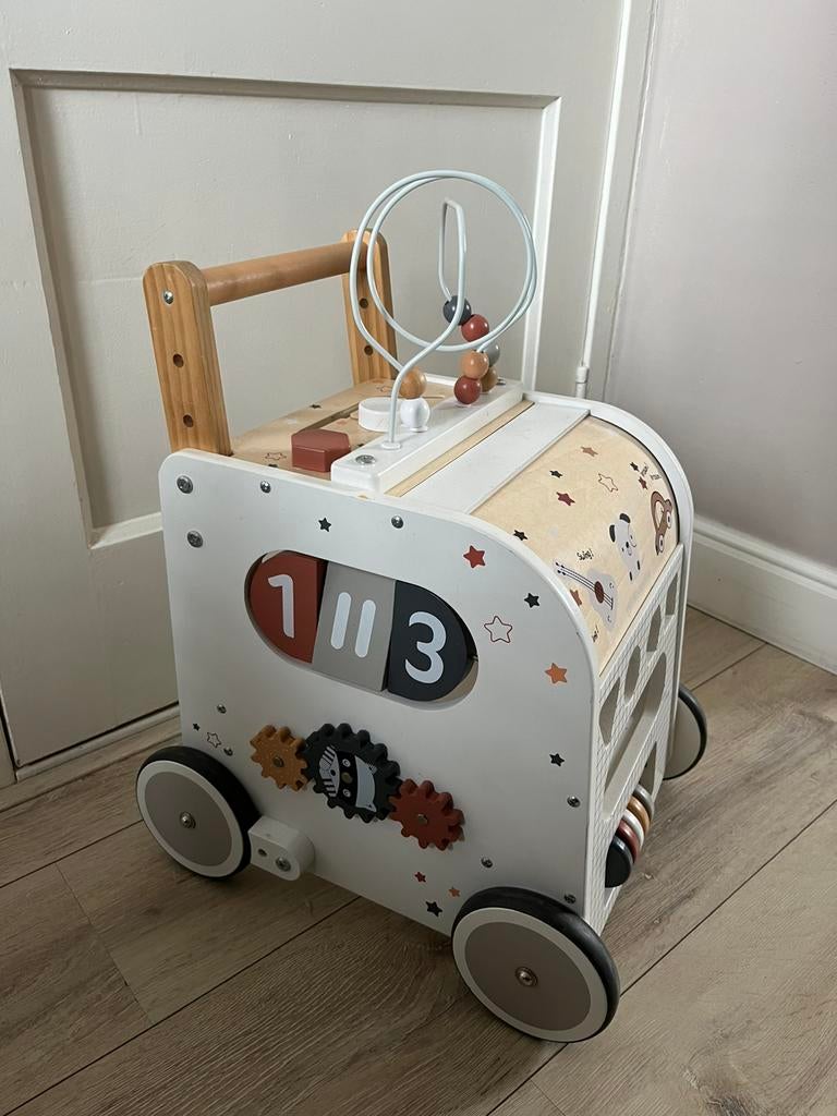 Loopwagen hout, Ophalen, Gebruikt, Duw- of Trekspeelgoed