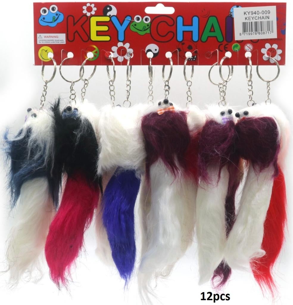 PARTIJ VOSSENSTAART SLEUTELHANGER 18CM ASSORTI KLEUR, ., Nieuw, Ophalen of Verzenden, .