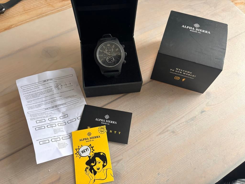 Alpha Sierra horloge, Overige merken, Staal, Polshorloge, Overige materialen