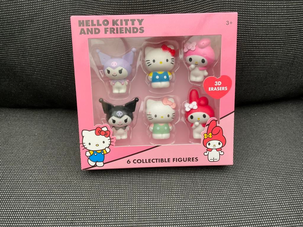 Nieuwe Hello Kitty poppetjes erasers nieuw in doos, Ophalen, Nieuw