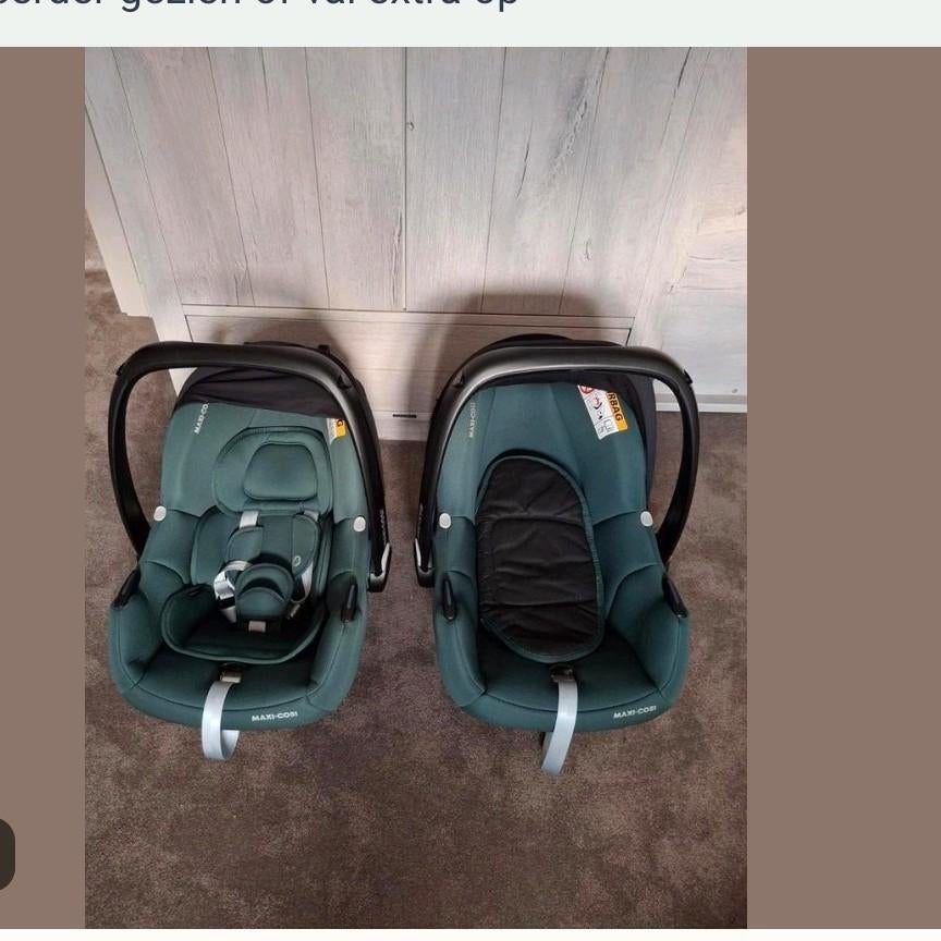 2x maxicosi-autostoeltje gekocht bij babypark, Ophalen of Verzenden, Nieuw, Box, Bedje of Wieg