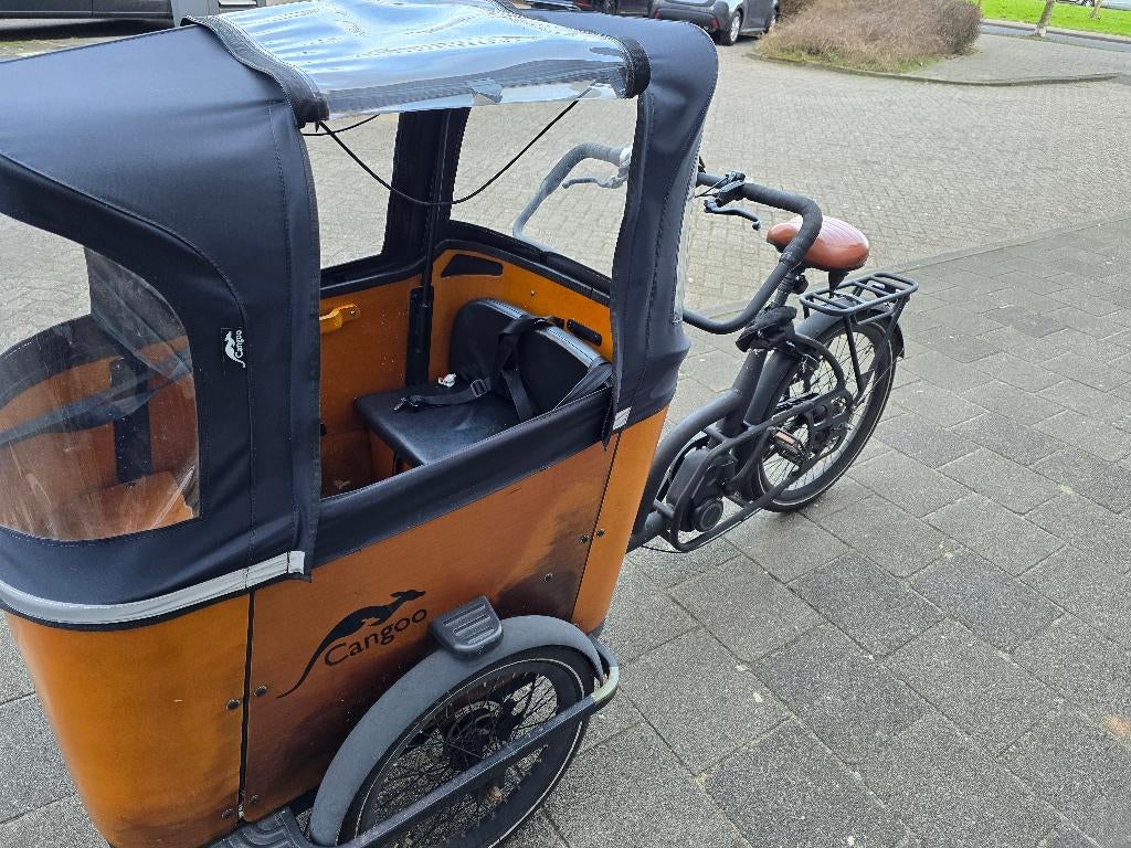 Elektrische Cangoo Buckle 2023 bakfiets 643Wh Accu, 4 kinderen of meer, Gebruikt, Elektrisch, Ophalen
