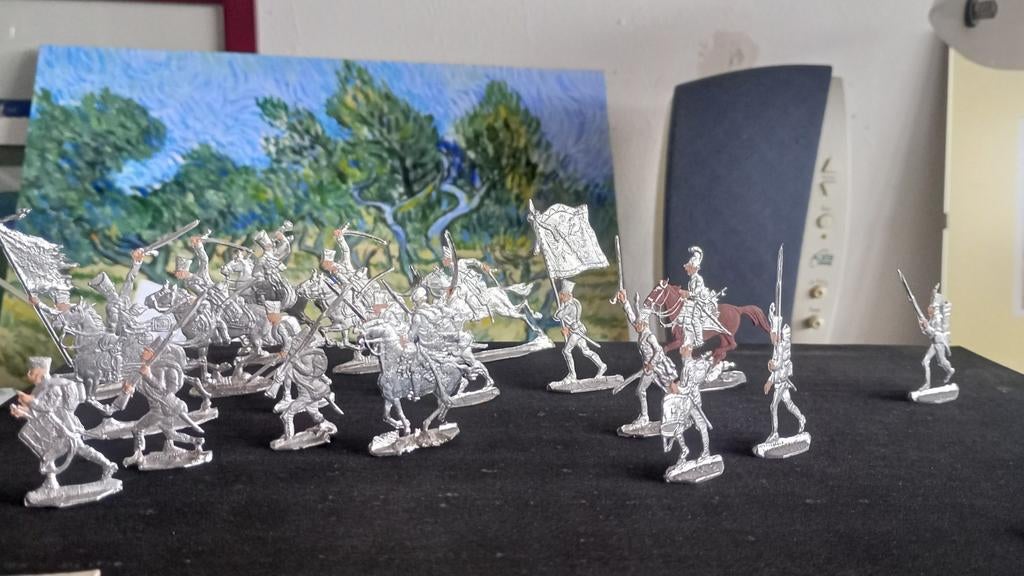 Miniatuur tinnen soldaten, Hobby en Vrije tijd, Modelbouw | Figuren en Diorama's, Ophalen of Verzenden, Zo goed als nieuw, 1:50 of kleiner