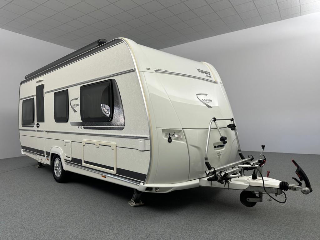 Fendt Saphir 515 SG Enkele bedden Cassetteluifel Mover, Caravans en Kamperen, Caravans, Rondzit, Koelkast, Bedrijf, Fendt