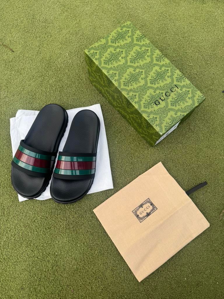 Gucci slippers heren zwart – nieuw met doos & dustbag, Ophalen of Verzenden, Nieuw, Zwart