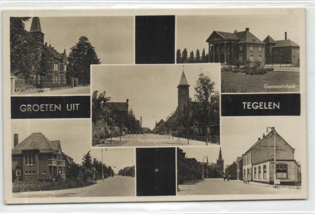 x21061 tegelen huize elka kantoor teeuwen, Verzenden, Voor 1920, Noord-Brabant