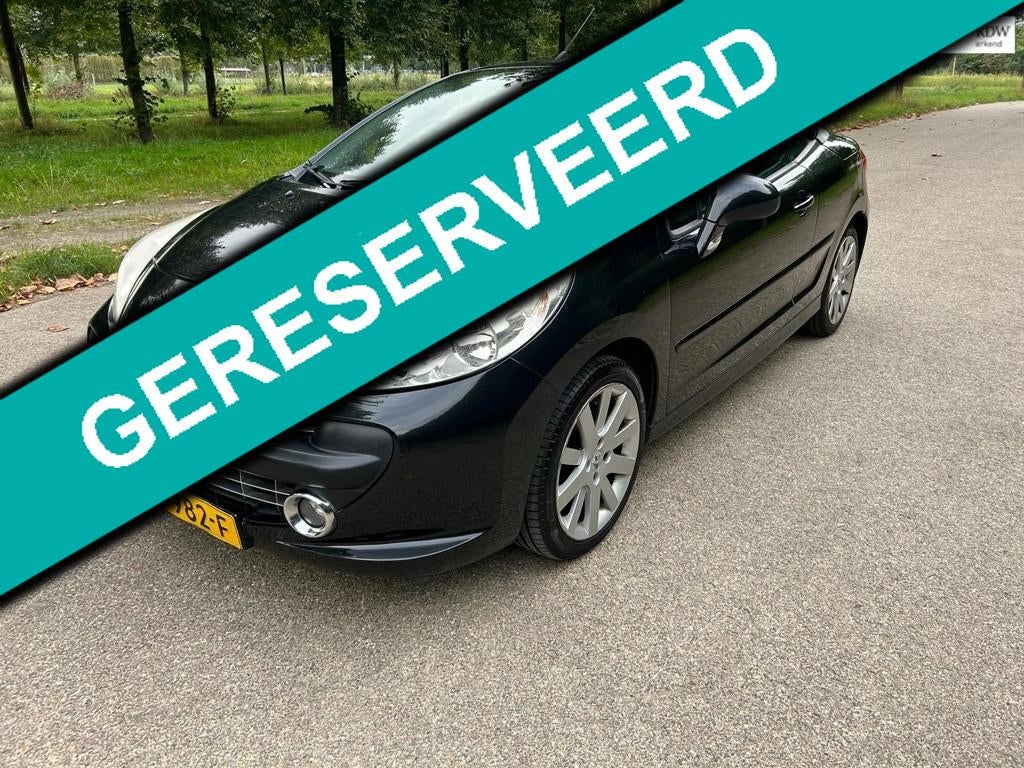 Peugeot 207 CC 1.6 VTi Cabrio Nette auto, Voorwielaandrijving, Gebruikt, Zwart, 4 cilinders
