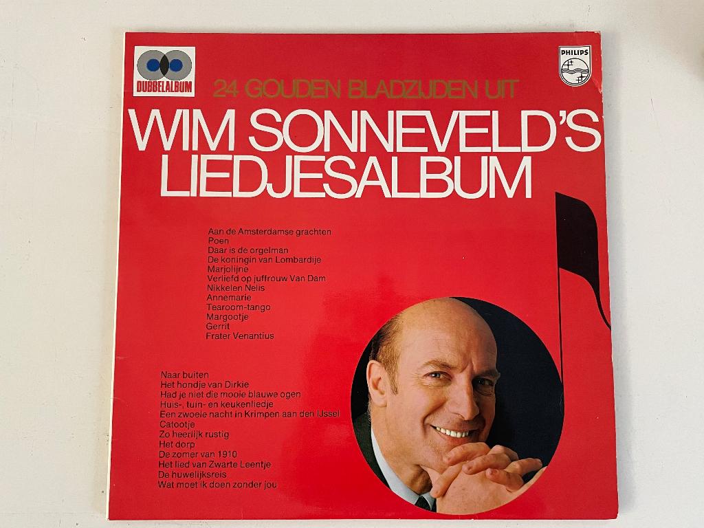Wim Sonneveld – Liedjesalbum. Dubbel LP, Cd's en Dvd's, Vinyl | Nederlandstalig, Ophalen of Verzenden, Zo goed als nieuw, 12 inch
