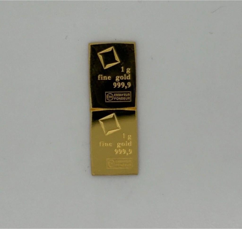 2x 1 Gram 24k Goud, Ophalen of Verzenden
