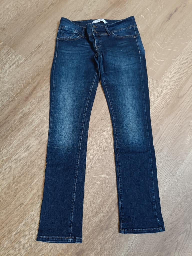 donker blauwe spijkerbroek, Ophalen, Blauw, Vero Moda, Zo goed als nieuw