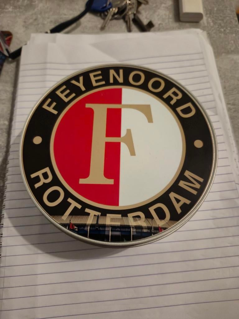 Feyenoord Rotterdam Blikje - Perfect voor de Fan!, Ophalen of Verzenden, Nieuw, Overige typen