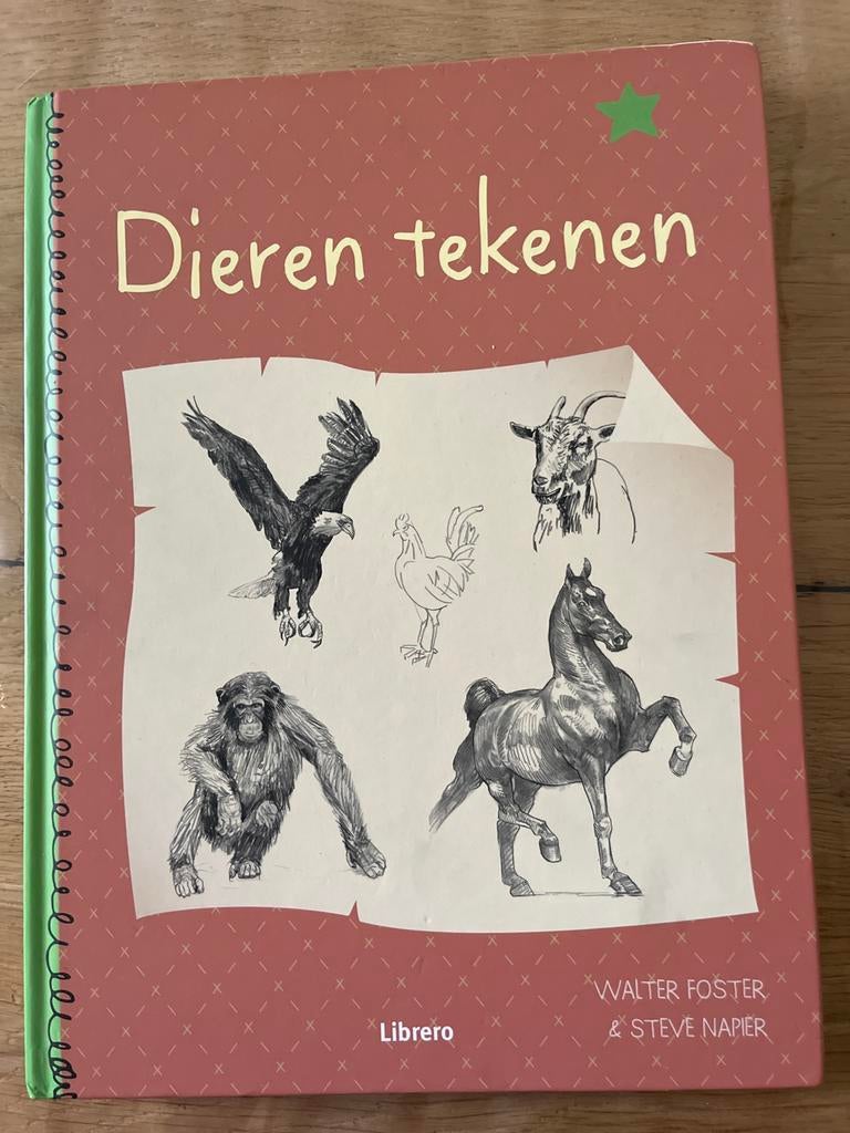 Dieren Tekenen - Leer dieren tekenen met dit boek, Hobby en Vrije tijd, Tekenen, Ophalen of Verzenden, Gebruikt, Boek of Gids