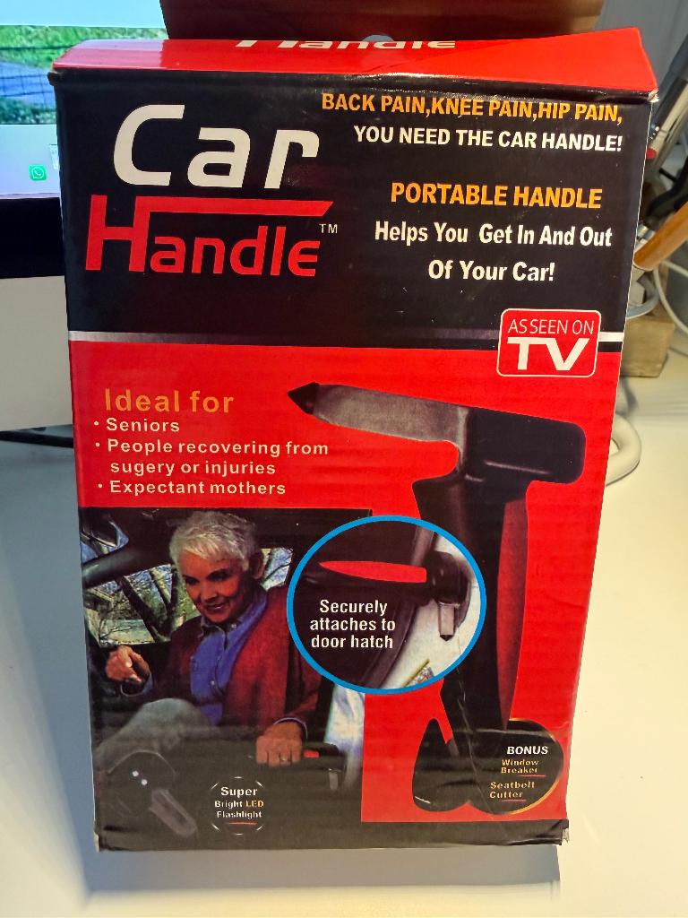 Car Handle - Auto Veiligheidshamer met LED, Auto diversen, Auto-accessoires, Nieuw, Ophalen of Verzenden