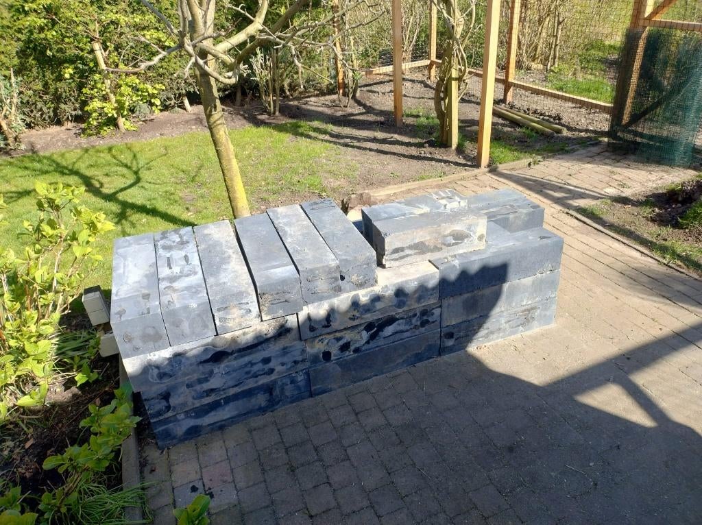 Stapelblokken 15x15x45 - Gratis Ophalen, Ophalen, Gebruikt, Blok, Minder dan 25 cm