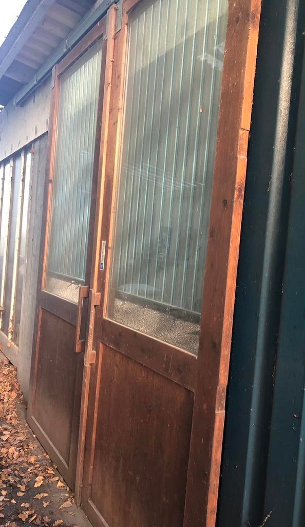 Set antieke WINKELDEUREN - DEUREN INCL Henderson RAIL TEAB!, Ophalen